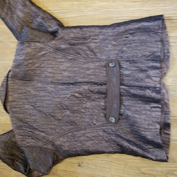 Chico's beautiful brown jacket EUC sz2 aka L - Picture 5 of 8